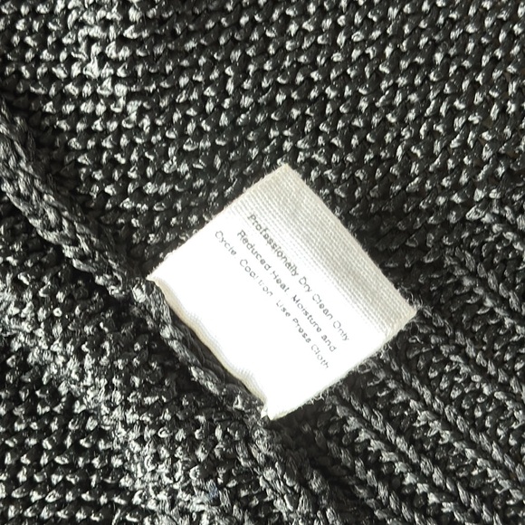 Charles Nolan Black Knit Cardigan Sweater - Picture 7 of 8